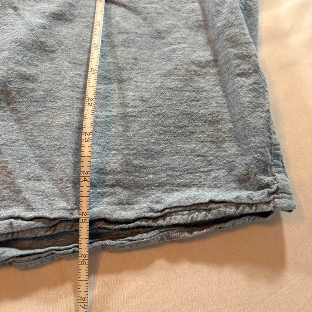Hurley Button‎ Down Shirt Mens Large Blue Short Sleeve Cotton Casual Surf Style